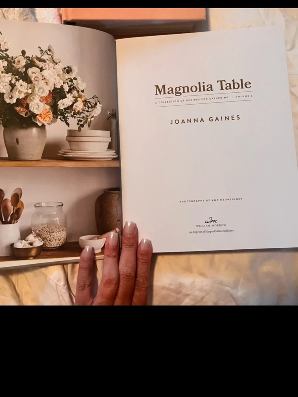 Magnolia Table Cookbook by Magnolia — White and Cream Cover